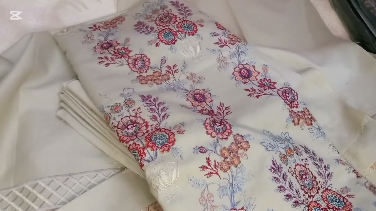 Breeze embroidery suit with embroidery shawl awesome colours for festive Eid collection.