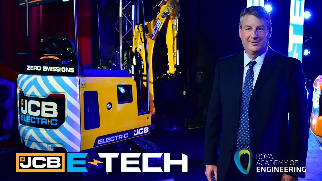 JCB E-TECH 19C-1E Electric Excavator, Nominated for Royal Academy of Engineering’s MacRobert Award