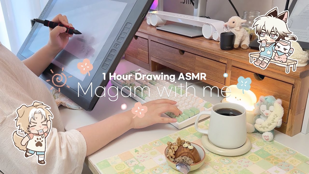 *:✧ MAGAM WITH ME ✧:* |  1HR drawing ASMR #7