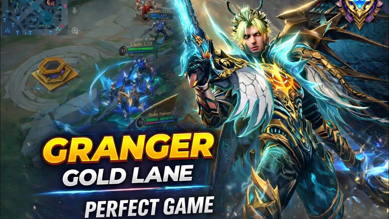 GRANGER GOLD LANE in MYTHIC IMMORTAL INDIA SERVER 🔥 Full Rank Gameplay | MLBB