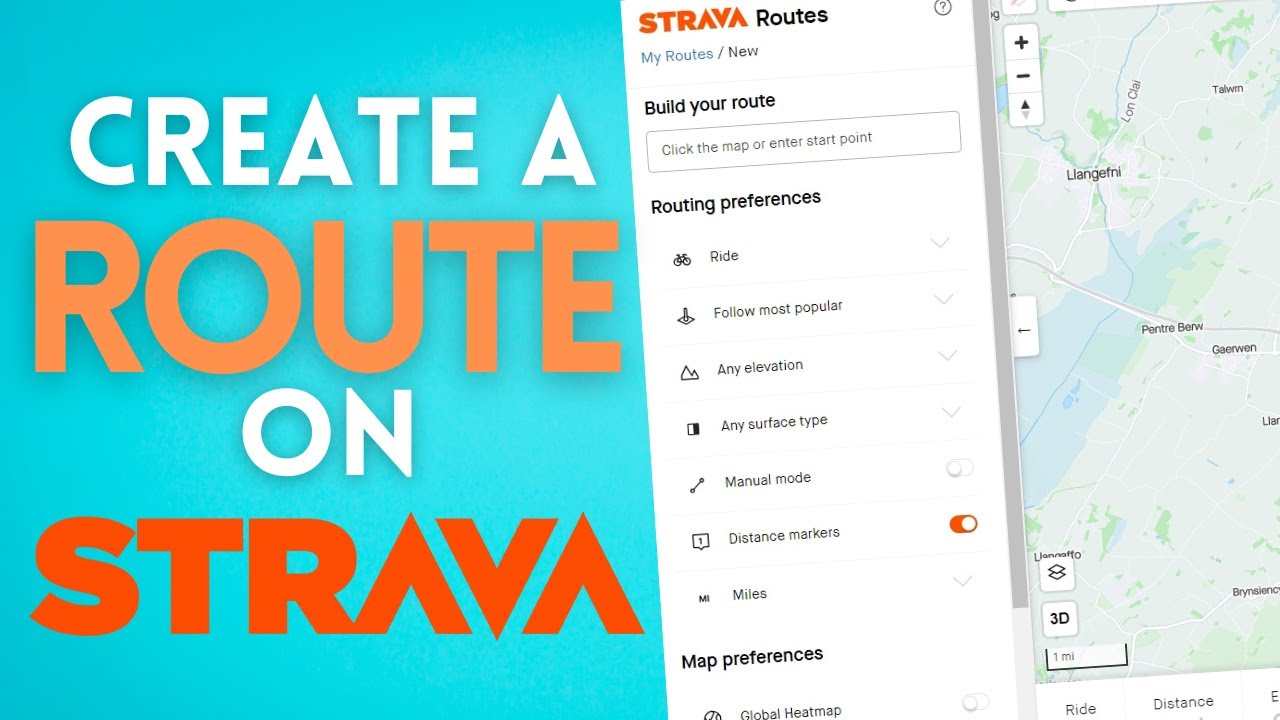 How to create a route in Strava