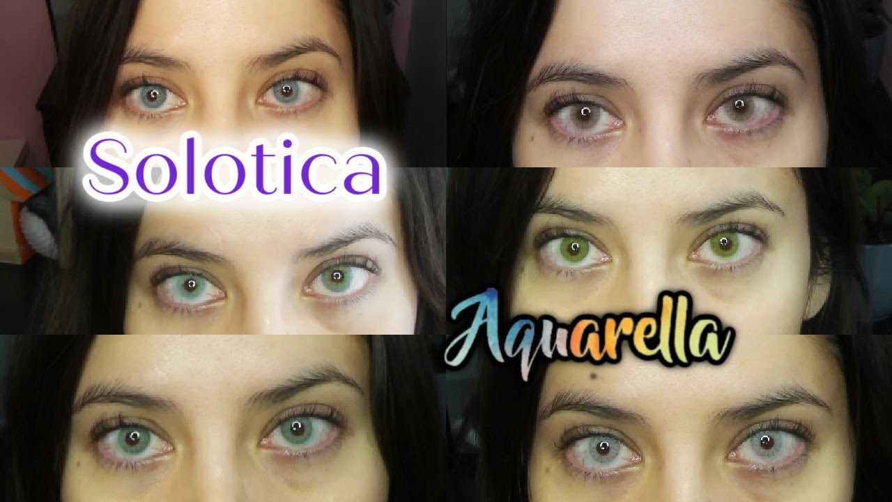 Solotica Aquarella Quarterly 2020 Review (ALL 6 COLORS CLOSE UP)