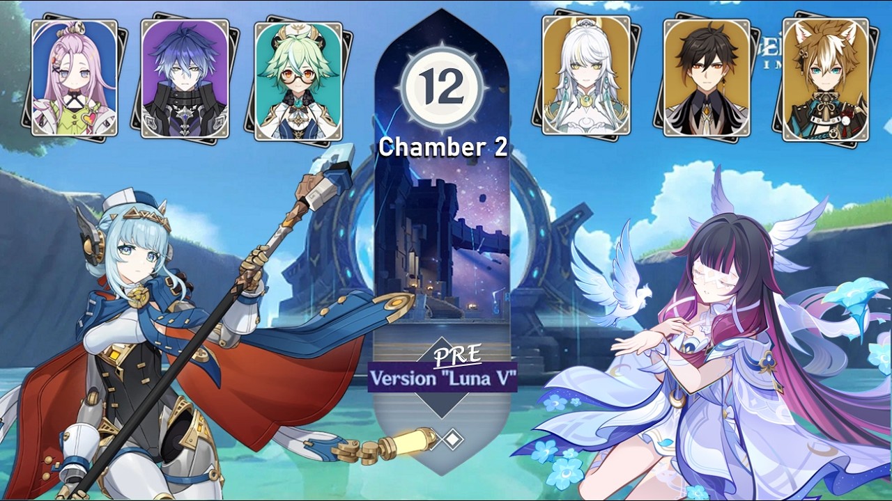 Spiral Abyss Pre-Luna V (Part 2/3), Floor 12, Chamber 2 - Abismo do Espiral - Ineffa / Columbina F2p