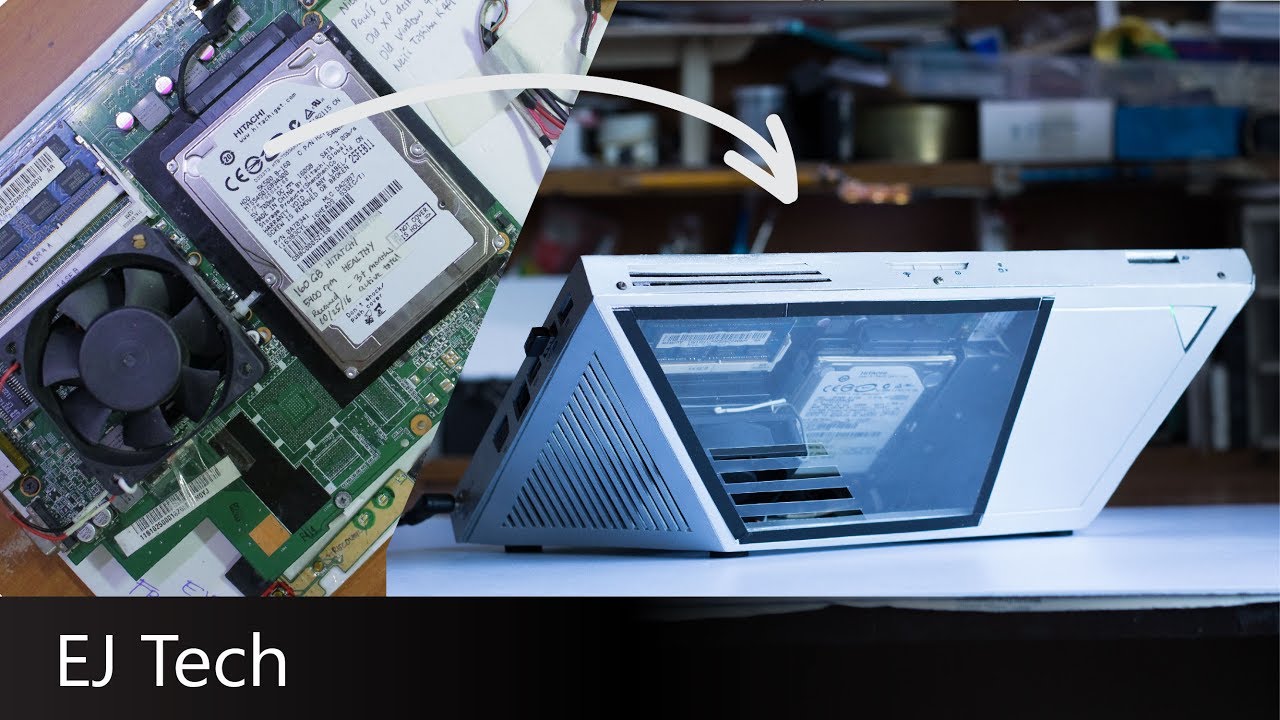 DIY Custom Case for Scrap Laptop Computer - Frankenstein PC Ep. 4