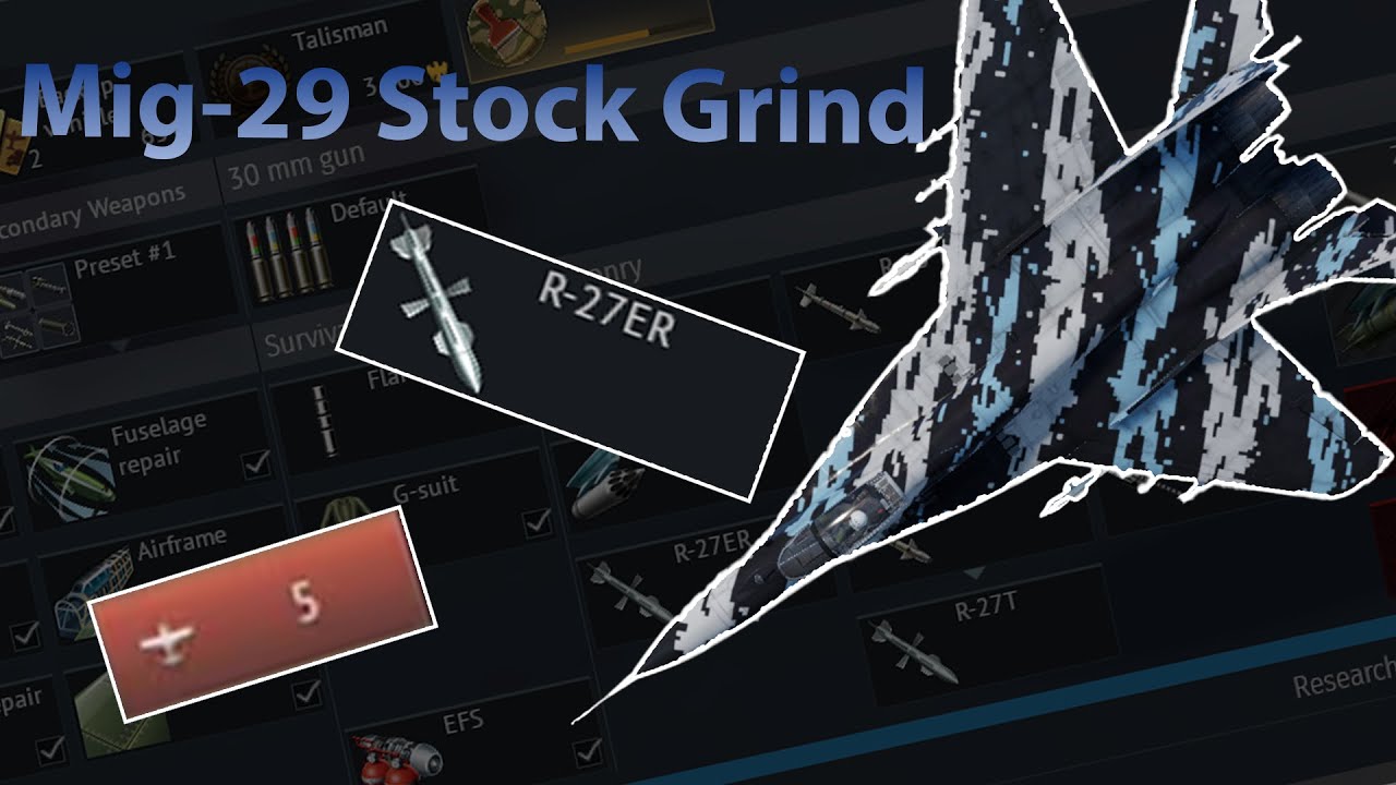 Mig-29 Stock Grind.exe | War Thunder