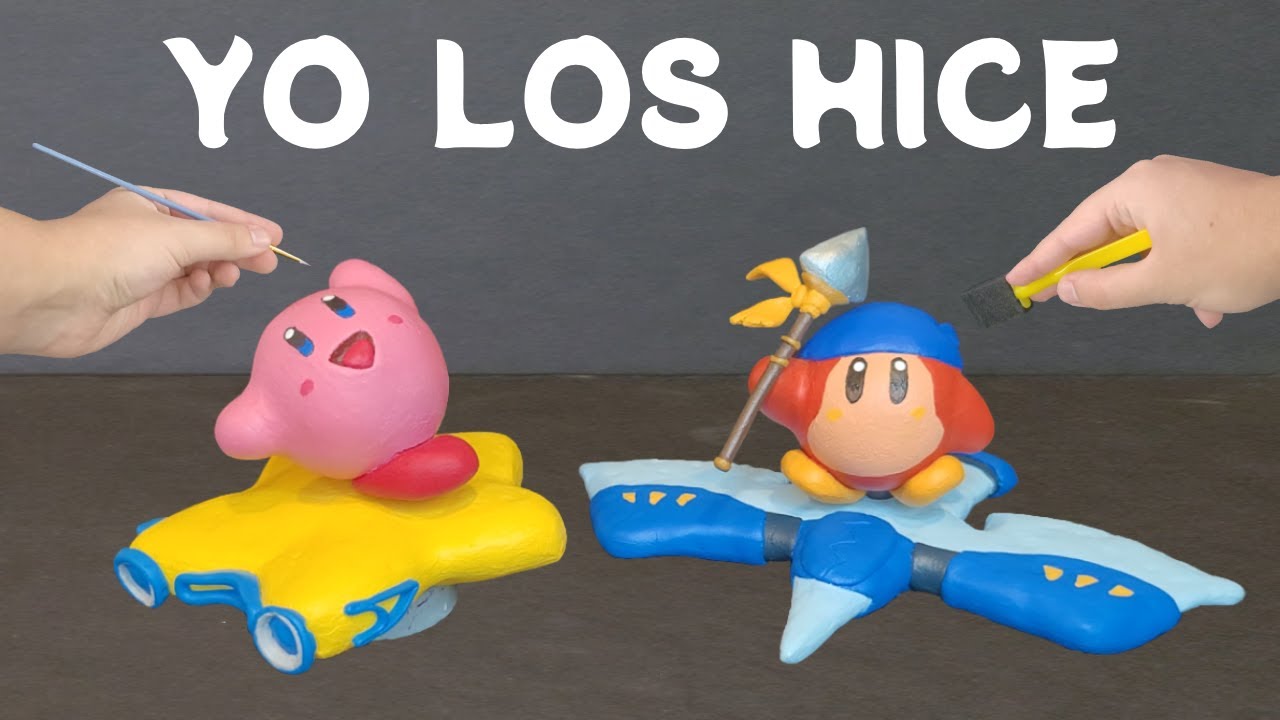 Hice mis propios Amiibo de Kirby Air Riders, ya que los oficiales están muy caros