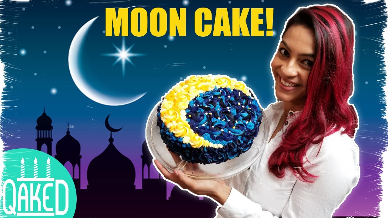 Crescent Moon Cake | Multicoloured Buttercream Rosettes | Eid/Ramadan Party Ideas | DIY & How to