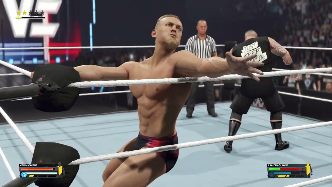 WWE 2K24 Ilja Dragonuv vs Kevin Owens U.S Championship
