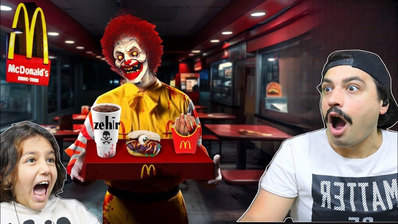 KATİL PALYAÇO RONALD MC DONALD'S PEŞİMİZDE 😱 MCDONALD'S HORROR GAME