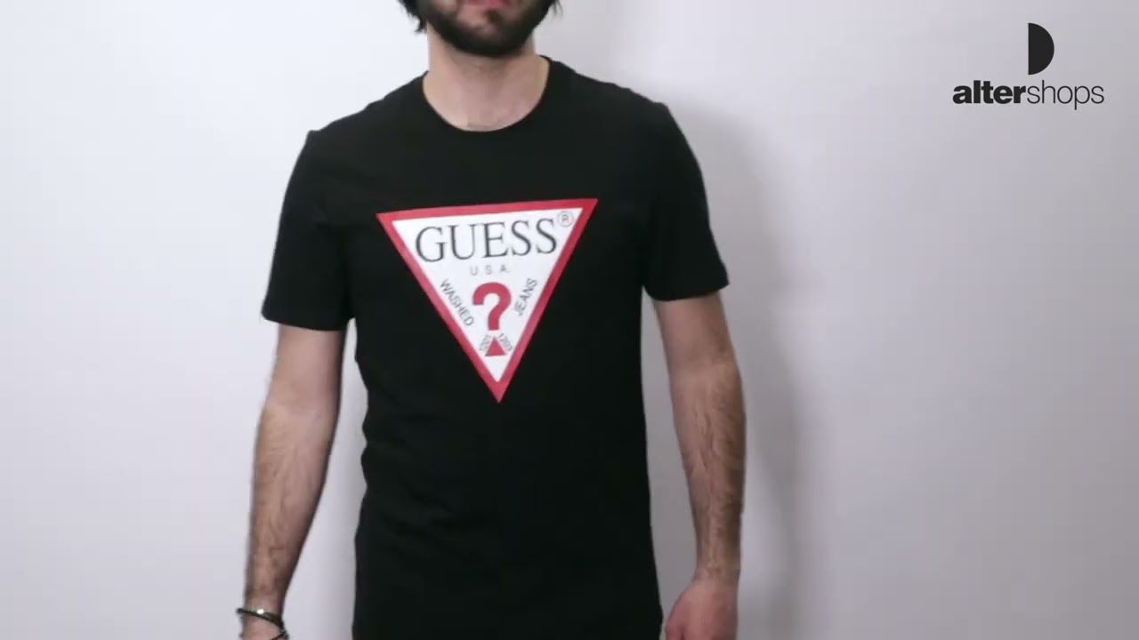 Guess ORIGINAL LOGO TEE &Mu;&alpha;ύ&rho;&omicron; GU0APM2YI71I3Z110000