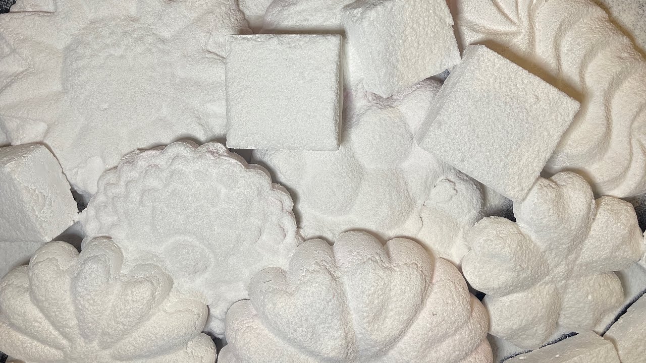 WHITE GYM CHALK CRUSH | ASMR | ODDLYSATISFYING | PLAIN JANE | SOFT | REFORMS | BLOCKS 🕊️