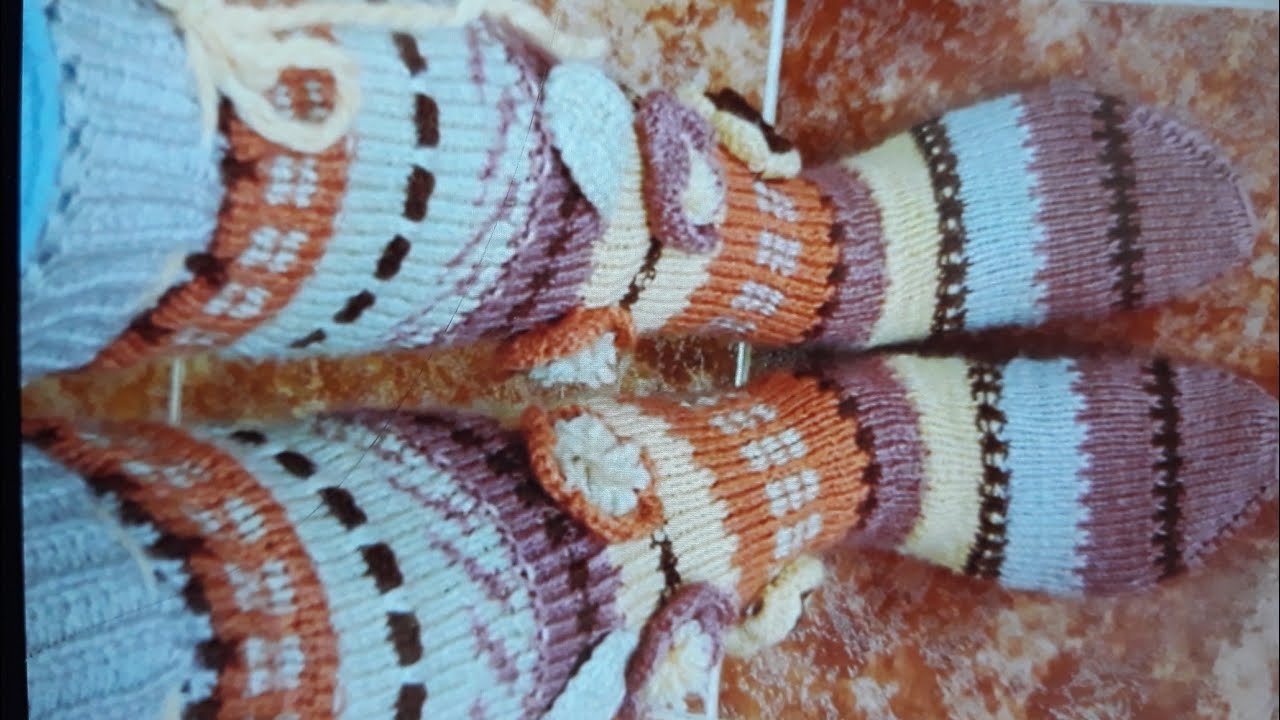Cum tricotăm ciorapi cu 2 andrele.Sfatul bunicii.knitted socks.Calziki maglia.Calcetines tejidos.