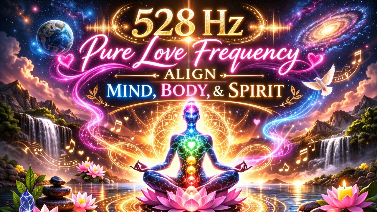 528 Hz Pure Love Frequency 💞 Align Mind, Body & Spirit #528hz