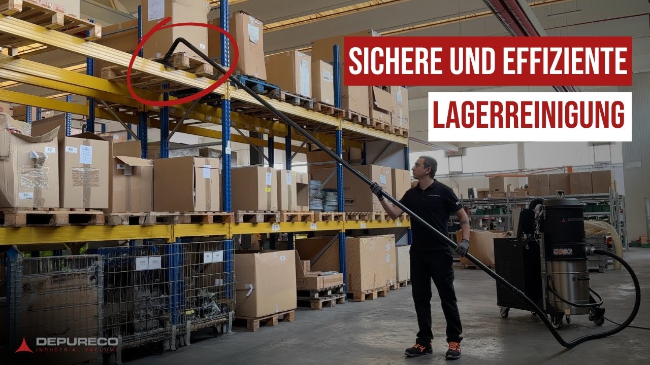 Perfektes Lager: maximale Sauberkeit und Sicherheit mit Industriesaugern | Depureco