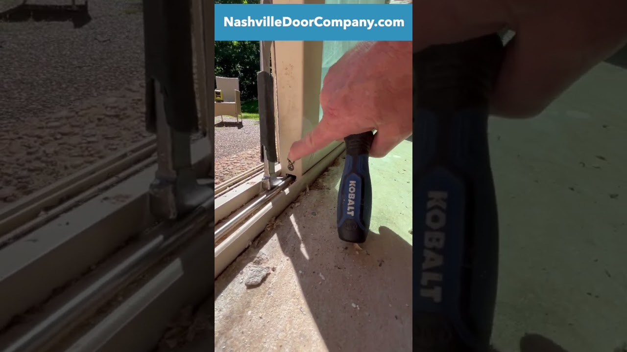 How to fix and adjust sliding patio door wheels Part 1