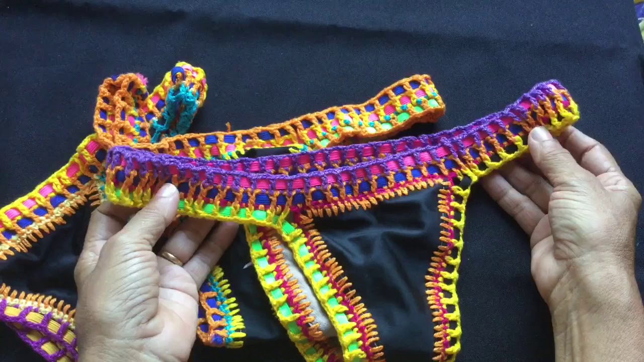 Biquíni Neon com crochê