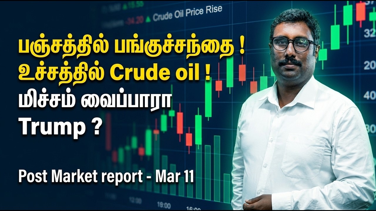 MAR 11 | Nifty Market Outlook: Iran-US War, Crude Oil & AI Impact | Stock Market Analysis tamil