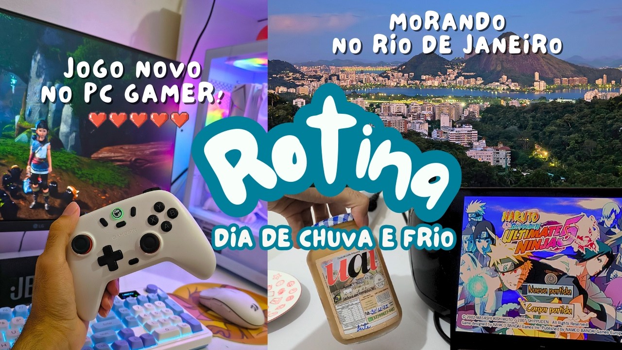 Rotina em uma kitnet no RJ: dia de frio, jogo novo no Pc Gamer e café ☕