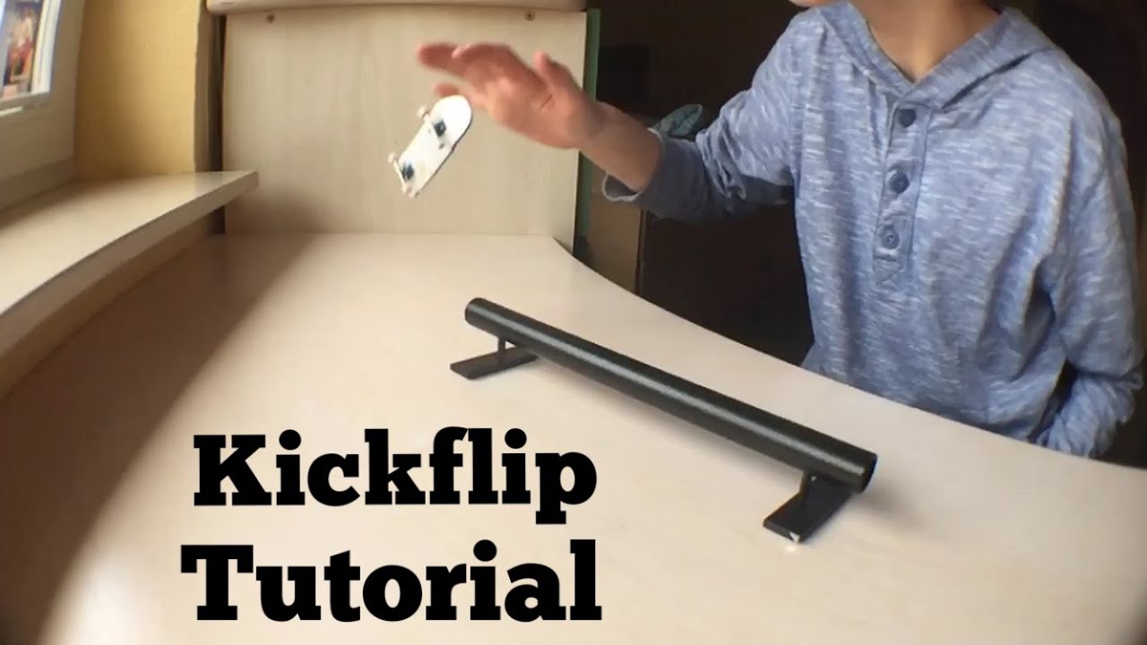Kickflip - Fingerboard Tutorial #3 (German)