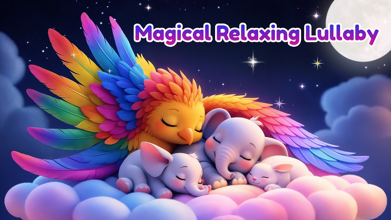 Cute Animal Bedtime Lullaby 🐘🐰 Magical Sleep Music for Babies