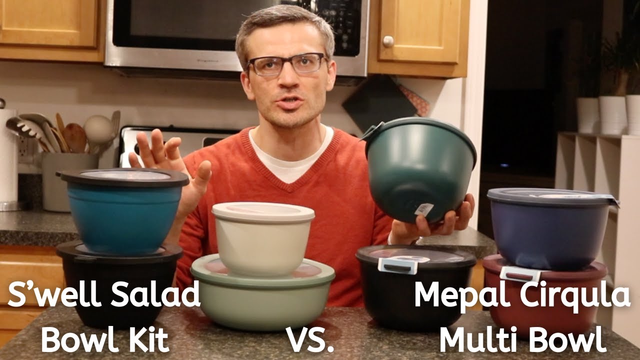 S'well Salad Bowl Kit vs. Mepal Cirqula Multi Bowl Comparison