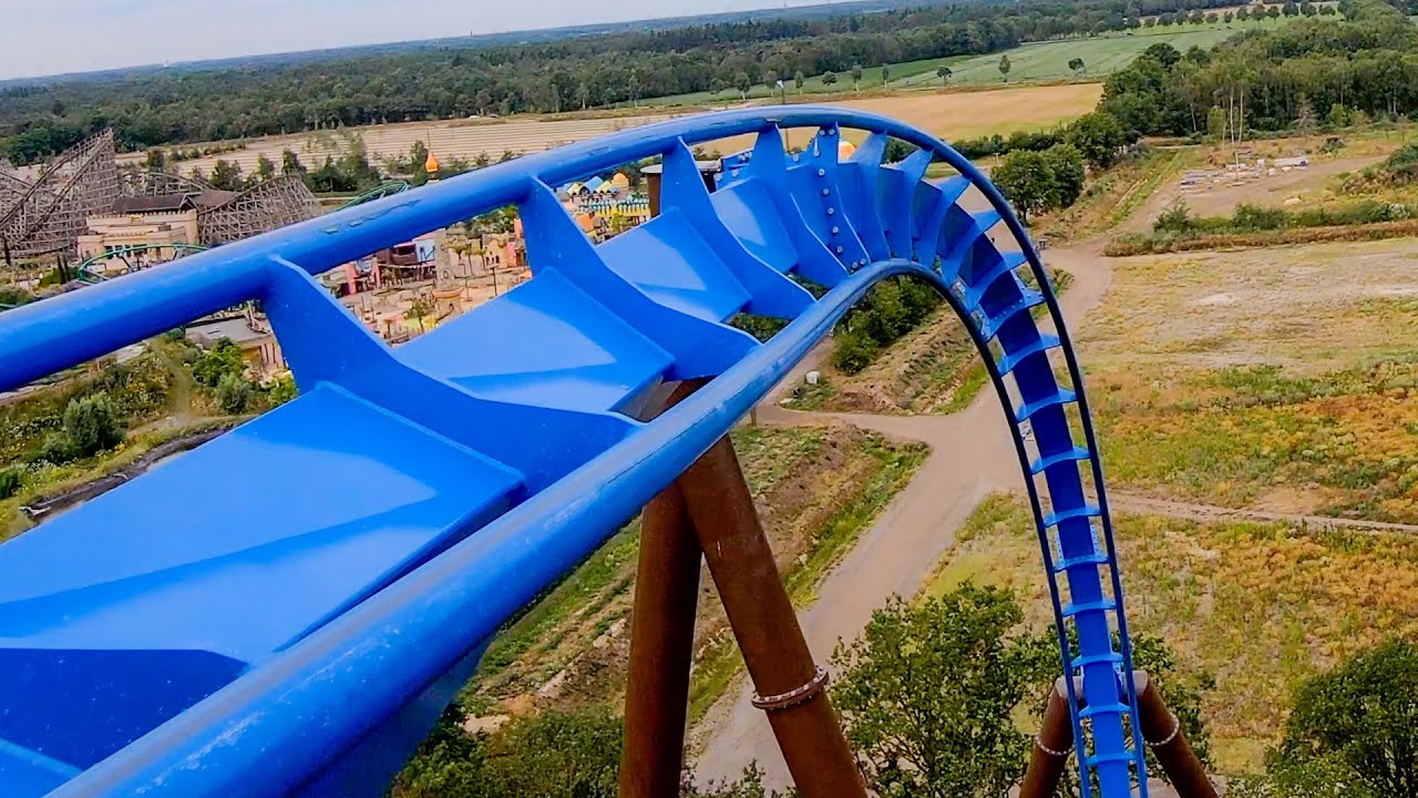 Fenix Roller Coaster (Phoenix) Multi Angle POV 4K - Toverland, Netherlands