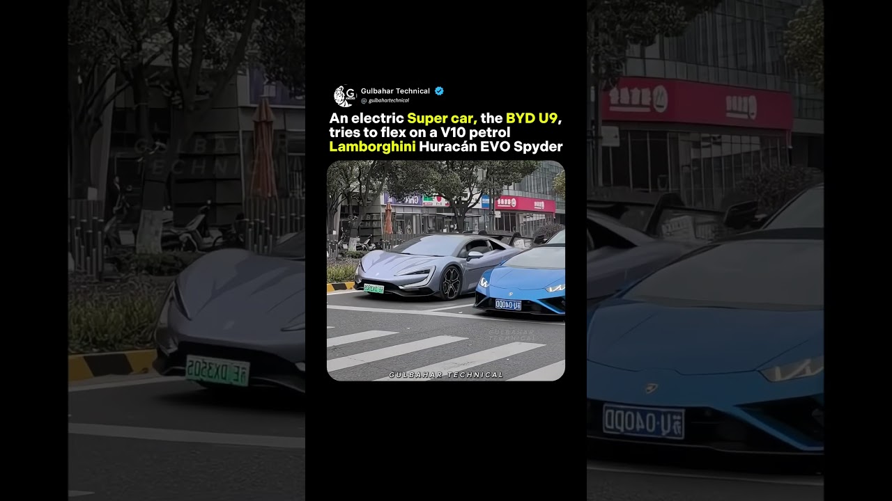 BYD U9 Dances at Red Light to Mock a Lamborghini Hurac&aacute;n | Supercar Showdown Gets Wild 🚗🔥