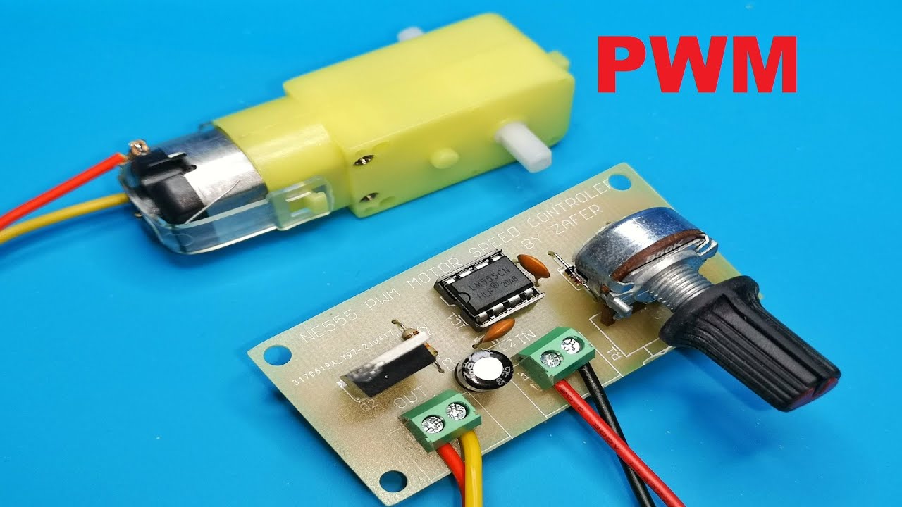 PWM MOSFET KONTROLLÜ GÜÇ KAYNAĞI  / PWM MOTOR KONTROL DEVRESİ NE555 / IRFZ44N JLCPCB