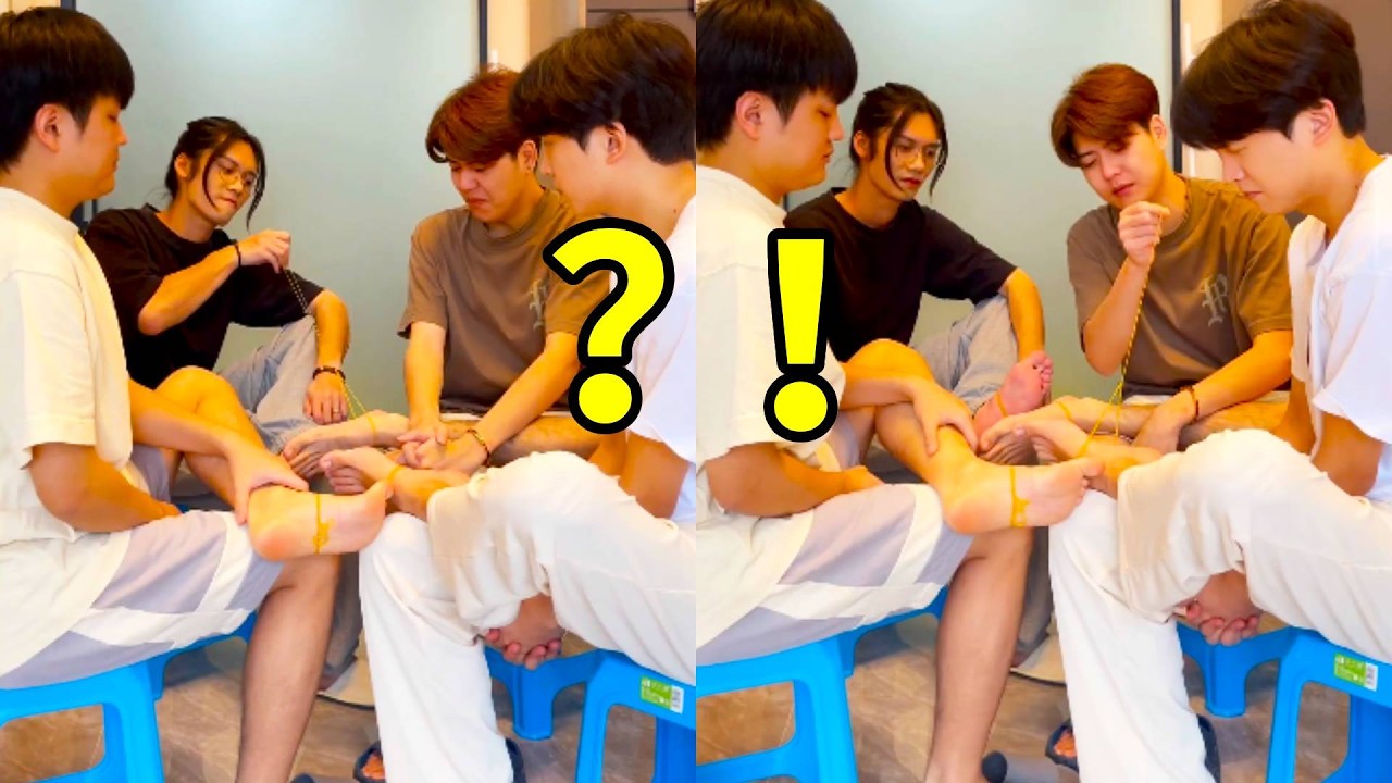 The silent rubber band snapping challenge!#funny #haaha #happy #comedy #familygames