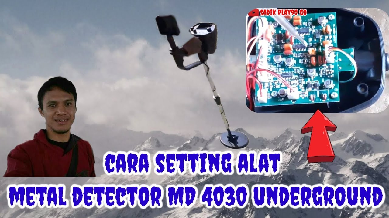 Cara setting alat metal detector MD 4030 underground