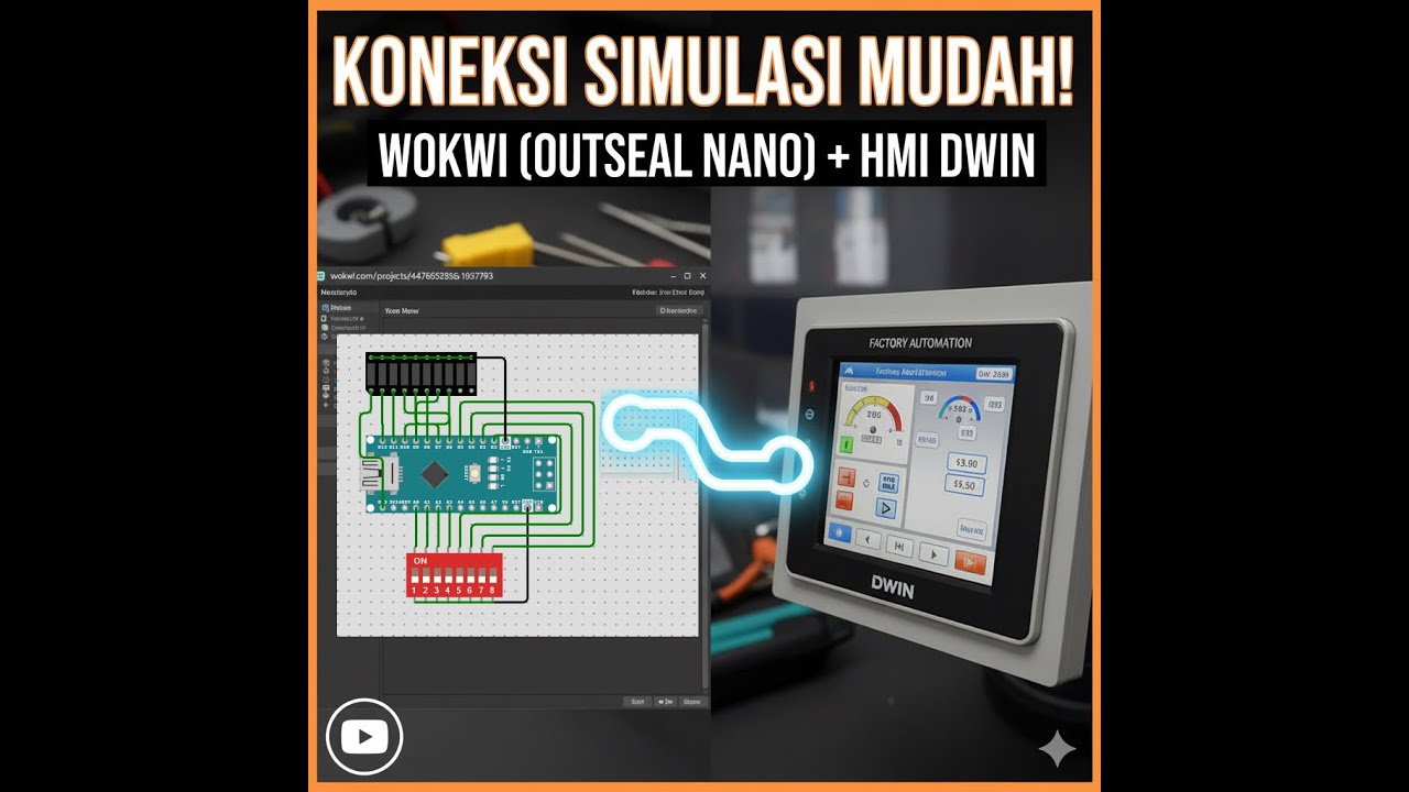 Menghubungkan HMI Dwin dengan Outseal Nano