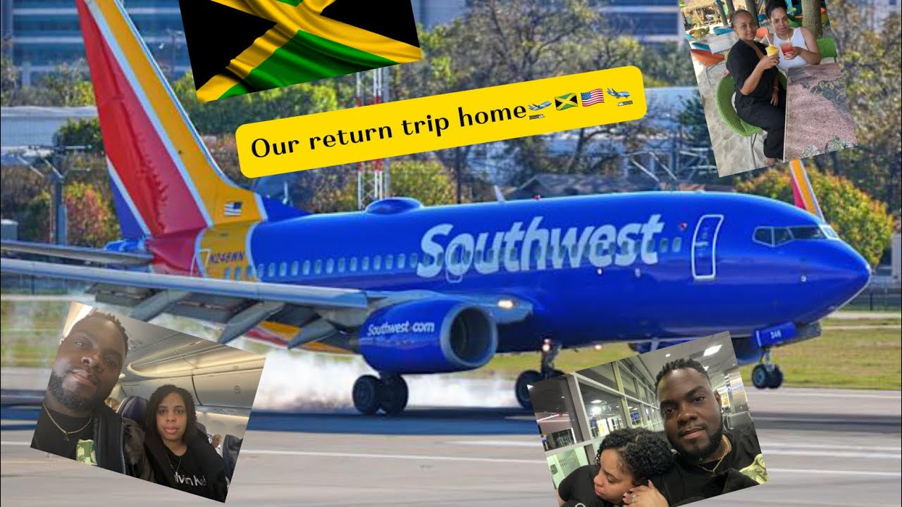 Returning home 🇺🇸 🛬from our trip to Jamaica 🇯🇲 🛫 on the best airline ever!! Southwest Airlines ❤️💛💙