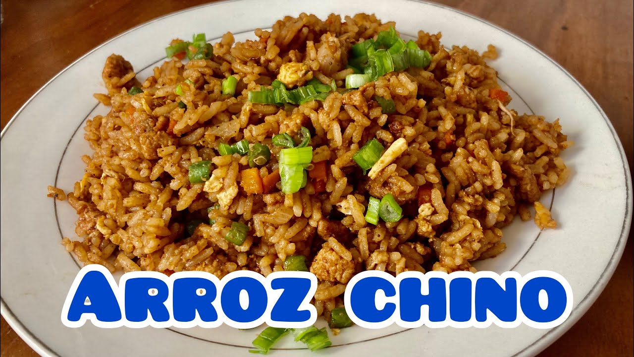 ARROZ FRITO CHINO CON CARNE DE CERDO - COMIDA CHINA