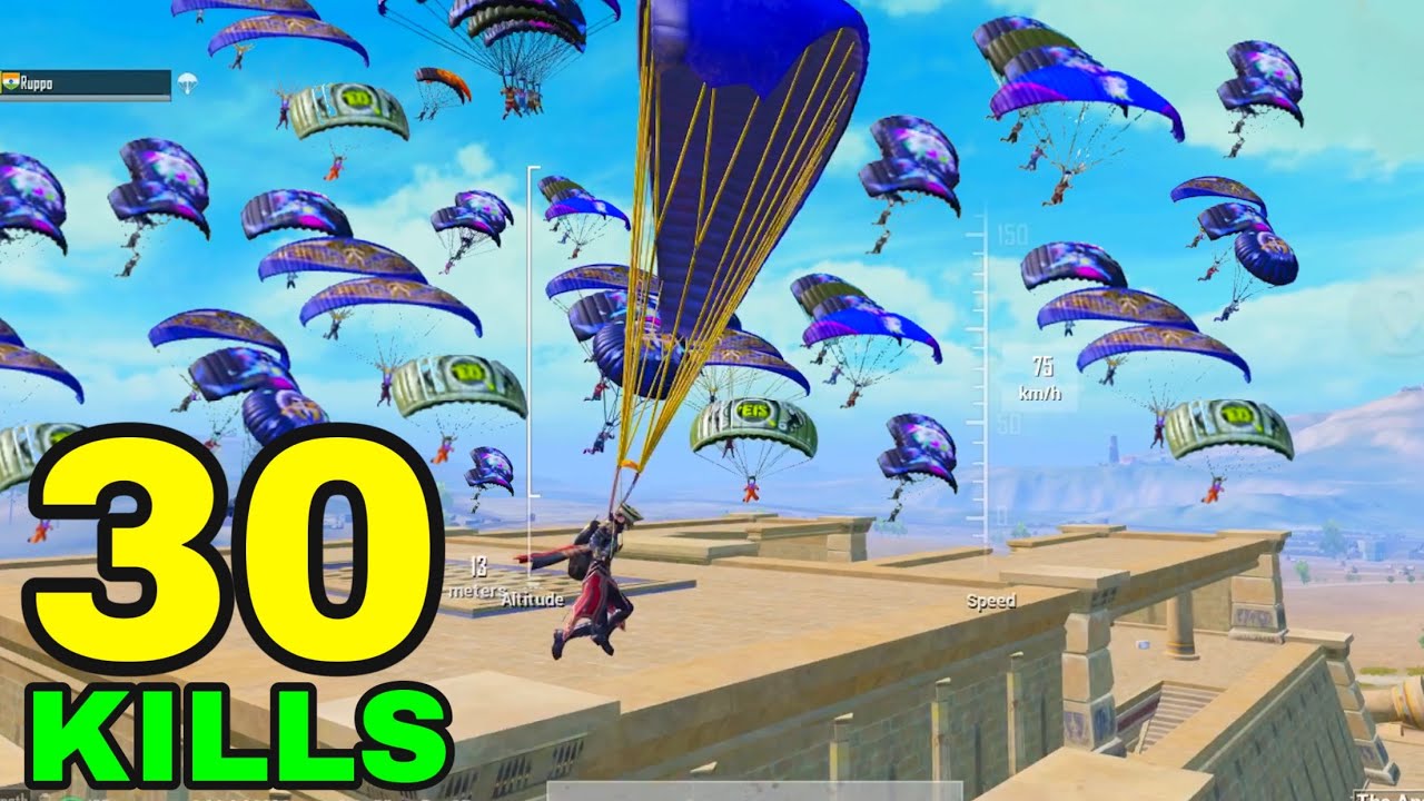 BEST LANDING in ANCIENT TEMPLE!! | 30 KILLS SOLO vs SQUADS | PUBG MOBILE
