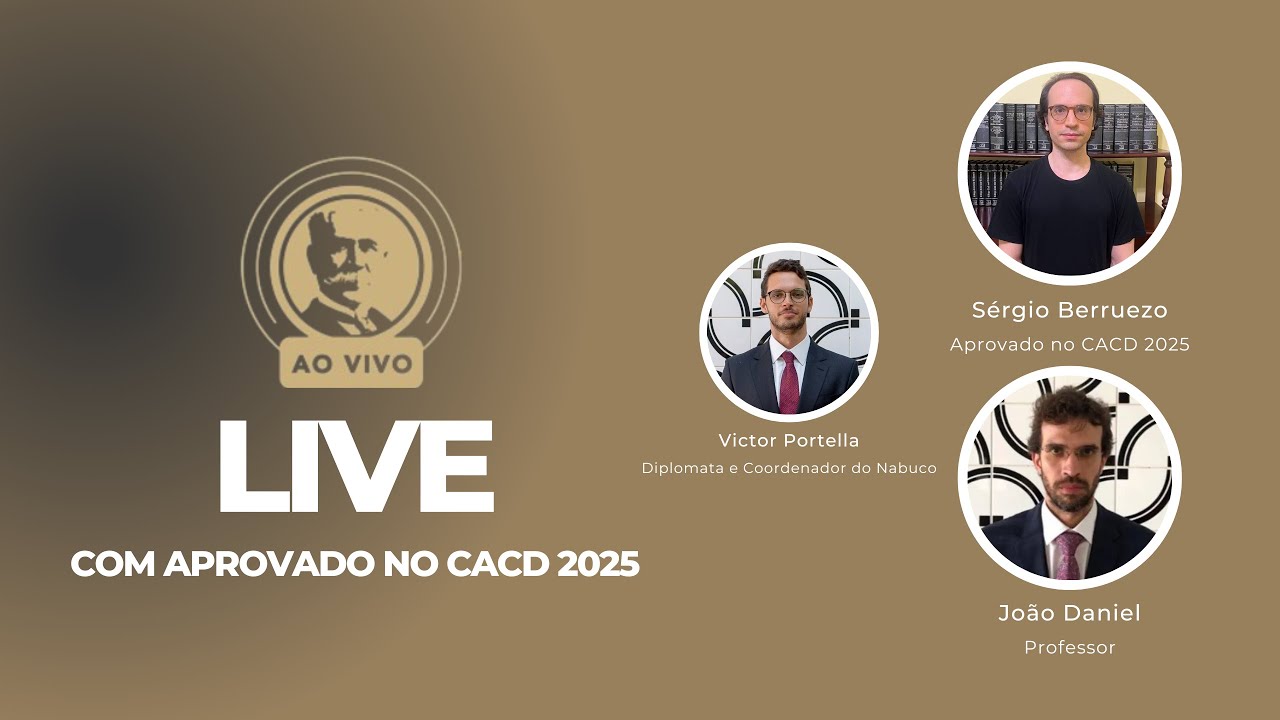 LIVE COM APROVADO NO CACD 2025: S&Eacute;RGIO BERRUEZO