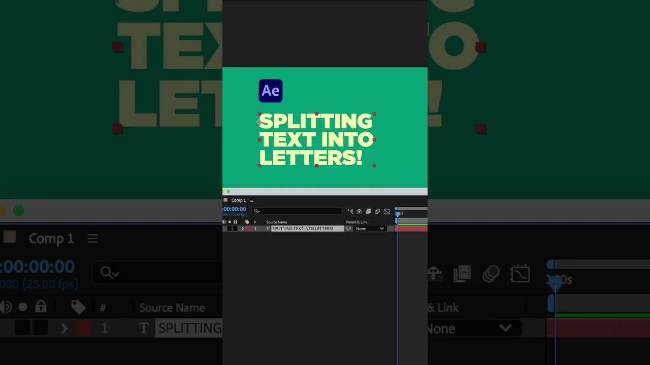 How to Split Text into Letters in After Effects