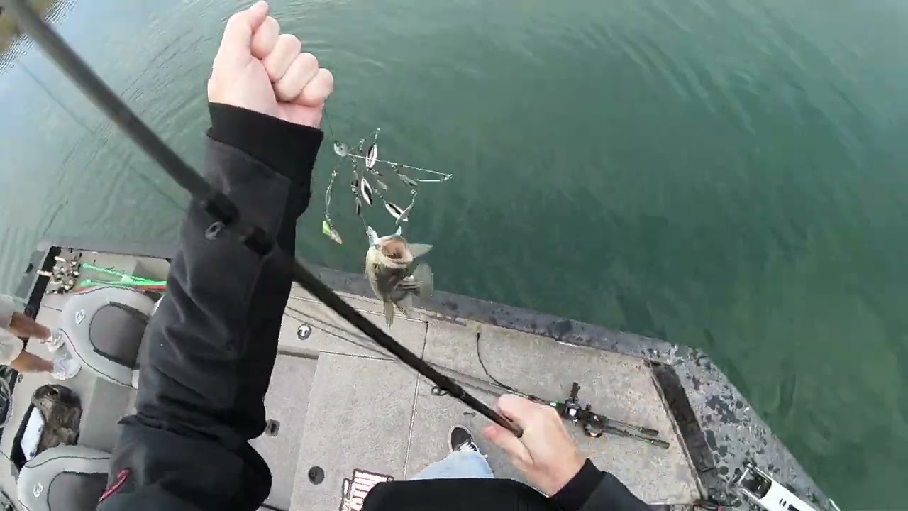 Fishing Squaw Lake California in Winter - Stripers