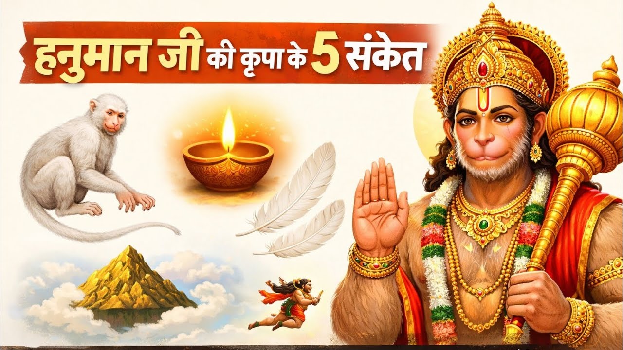 हनुमान जी की कृपा के 5 संकेत | अगर ये दिखें तो समझो बजरंगबली साथ हैं ! Hanuman Vaani 🙏