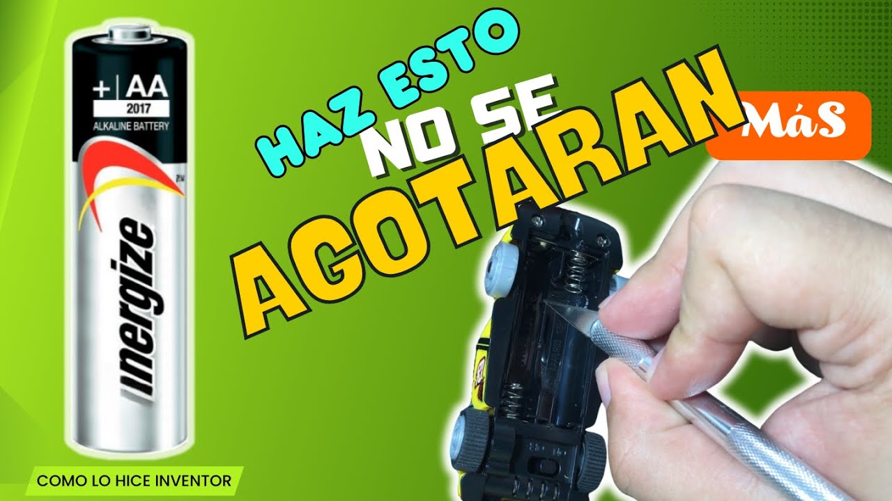 TECNICA Para que las PILAS DUREN Mucho MÁS 🔋⚡