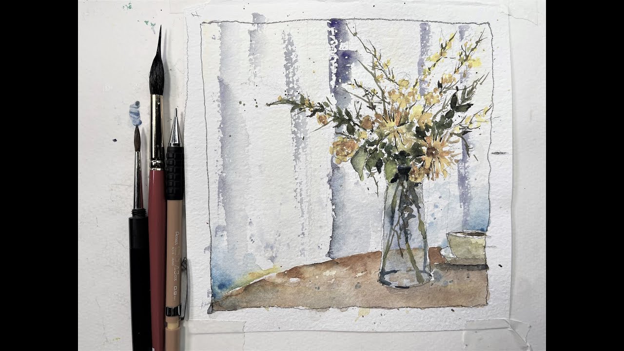 Simplifying Flower Paintings in Watercolor - with Chris Petri