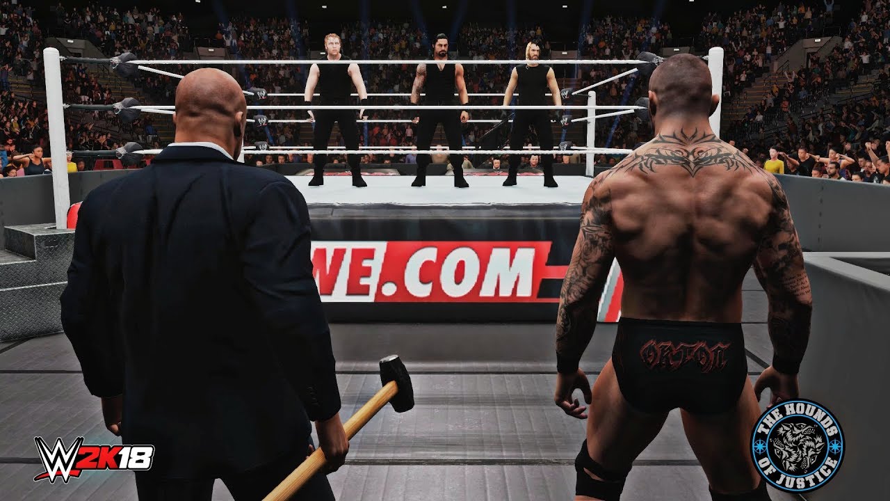 WWE 2K18 The Shield Implodes! (Seth Rollins Breaks up The Shield & Joins The Authority) - RAW 6/2/14