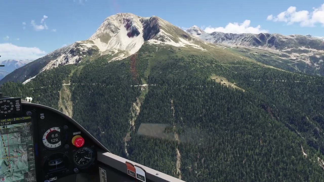 Glider MSFS 2024 LSGS Sion to LSZL Locarno