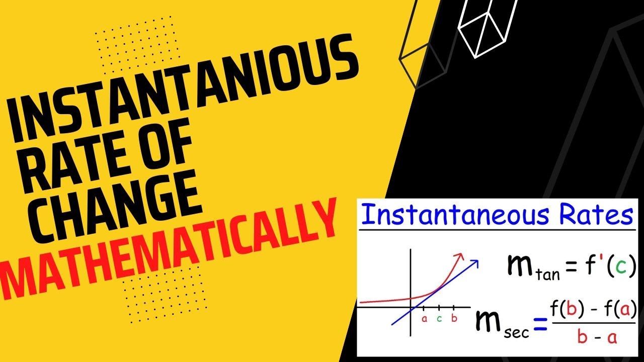How to Master Instantaneous rate of change Part 2|   #tothepoint