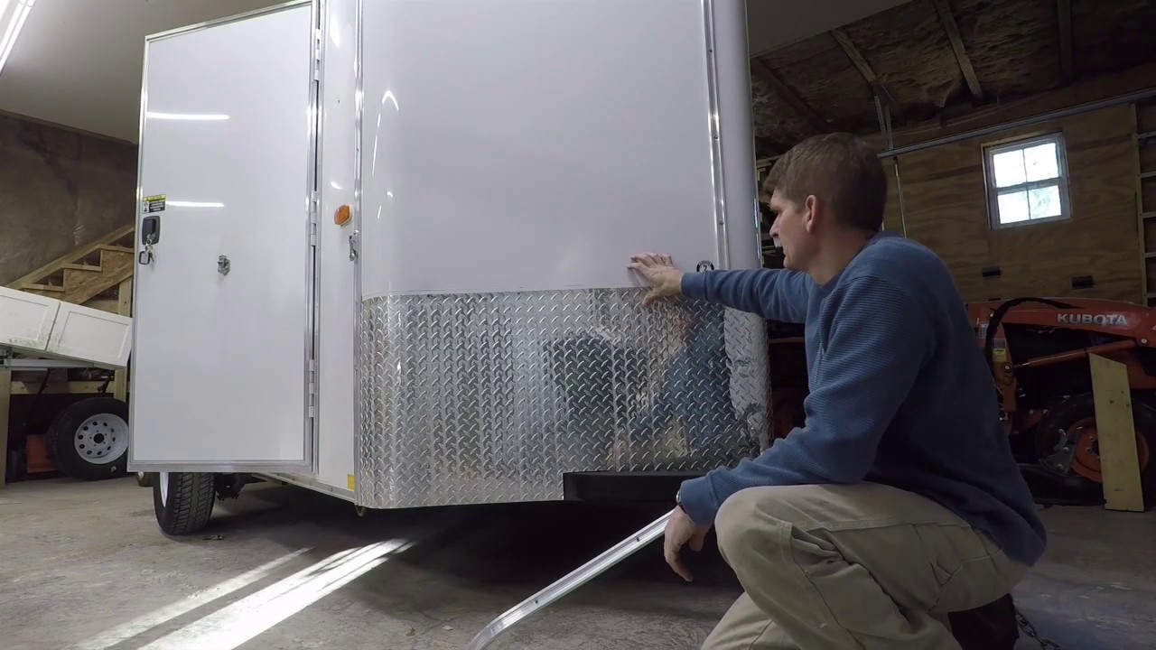 I bought a tool trailer! Fixing dent in v-nose trailer