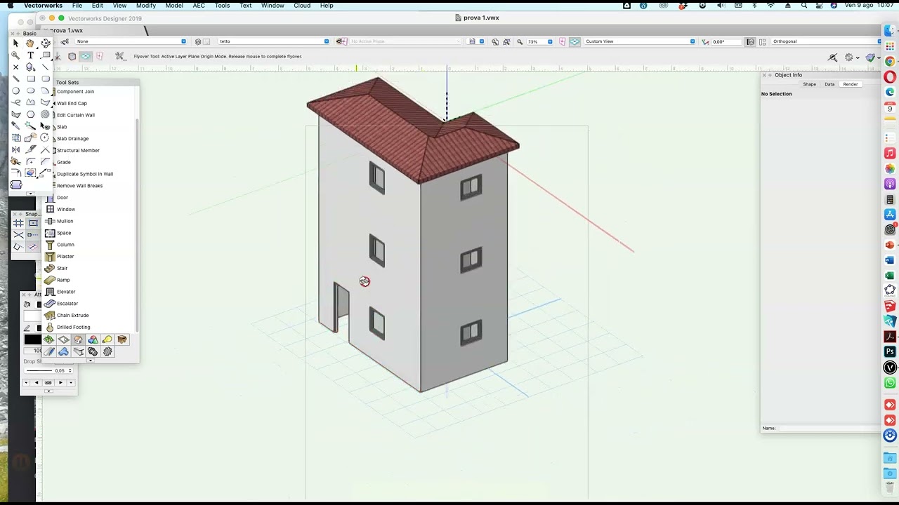 vectorworks_uso delle viste e costruzione viewport da selezione 