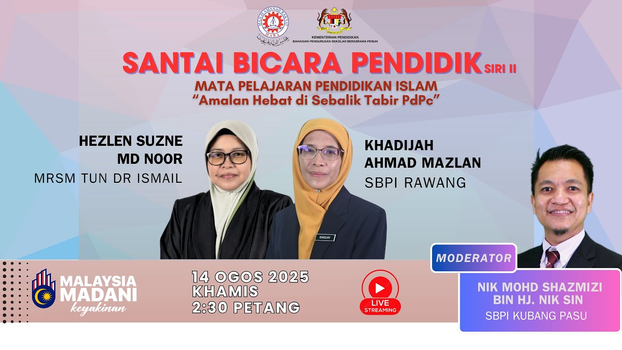 SANTAI BICARA PENDIDIK: Mata Pelajaran Pendidikan Islam – Amalan Hebat di Sebalik Tabir PdPc