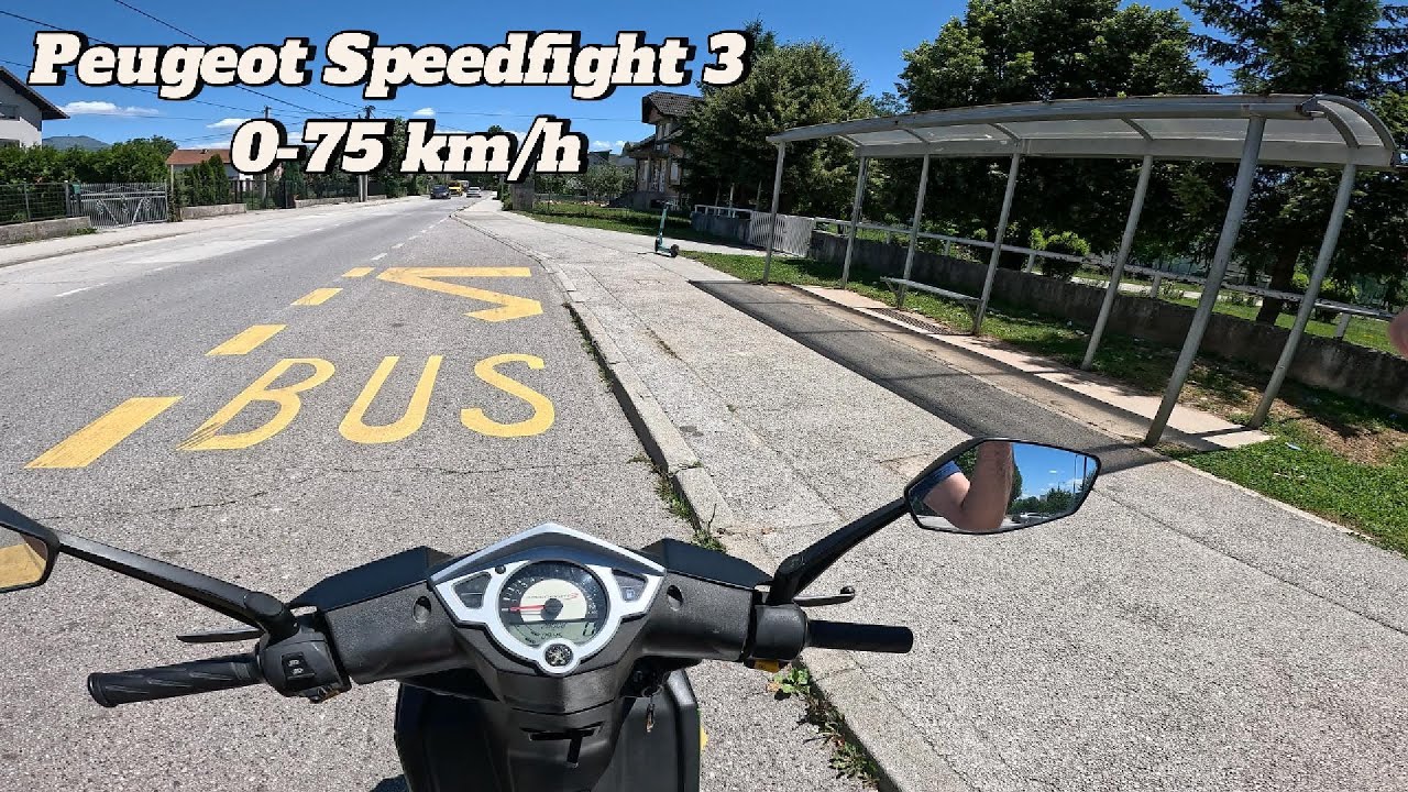 2012 Peugeot Speedfight 3 50cc - Pov Speed Test drive 0-75 km/h | 4K |