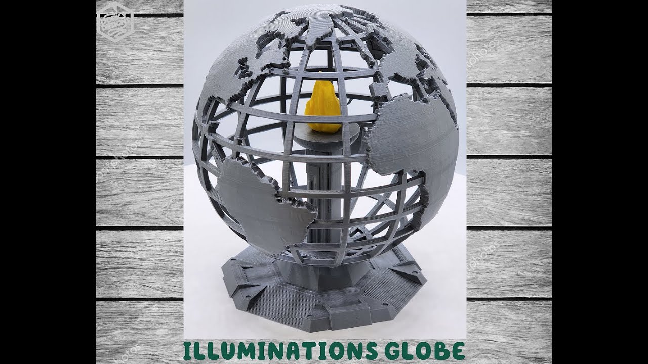Illuminations Globe Timelapse 3D printed on a Bambu X1C