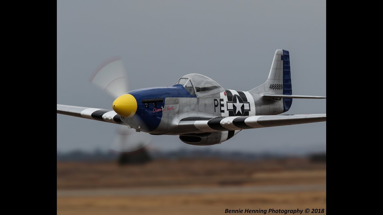 1/4 scale P51 with DLA 116 Inline Twin flown by Neville Wright  (1080HD)