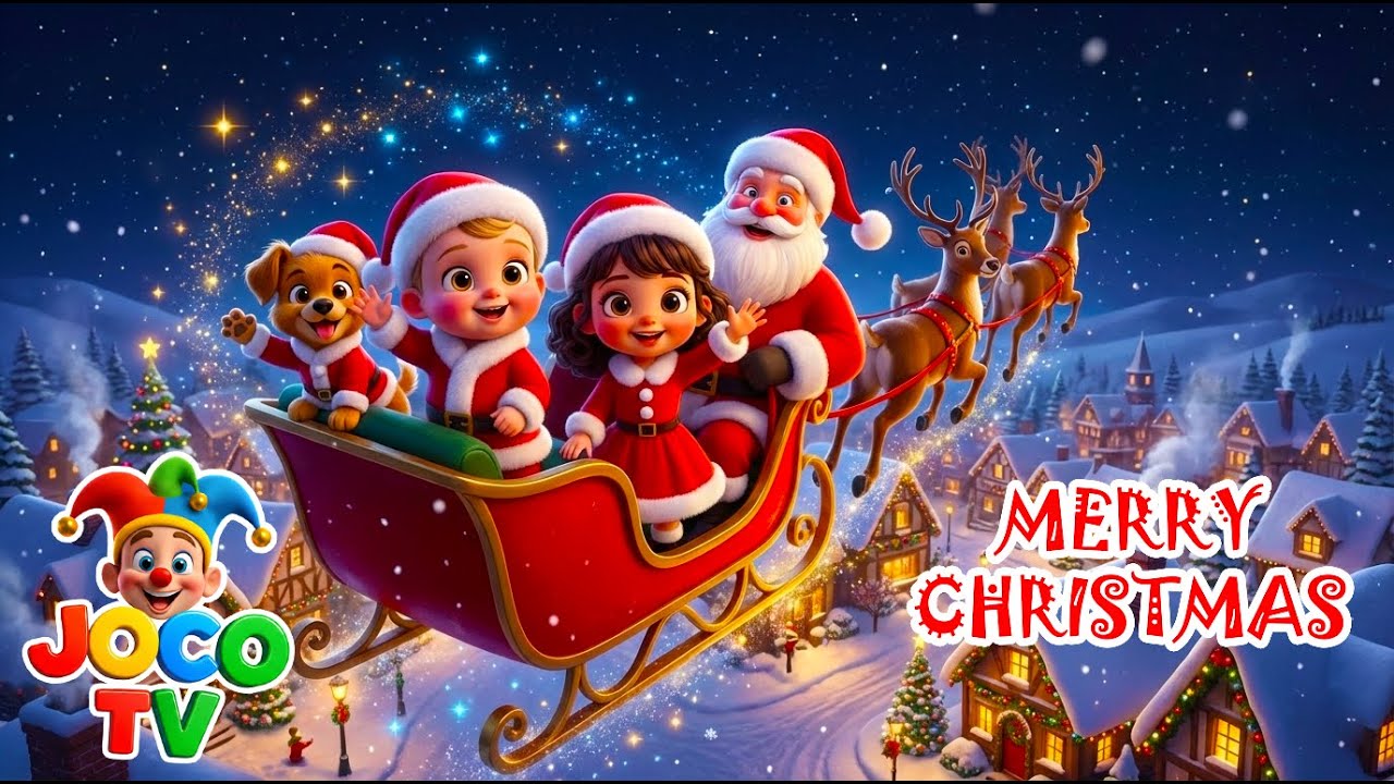 Jingle bells | Christmas song with Santa Claus | Nursery rhymes | Kids songs | jocotv